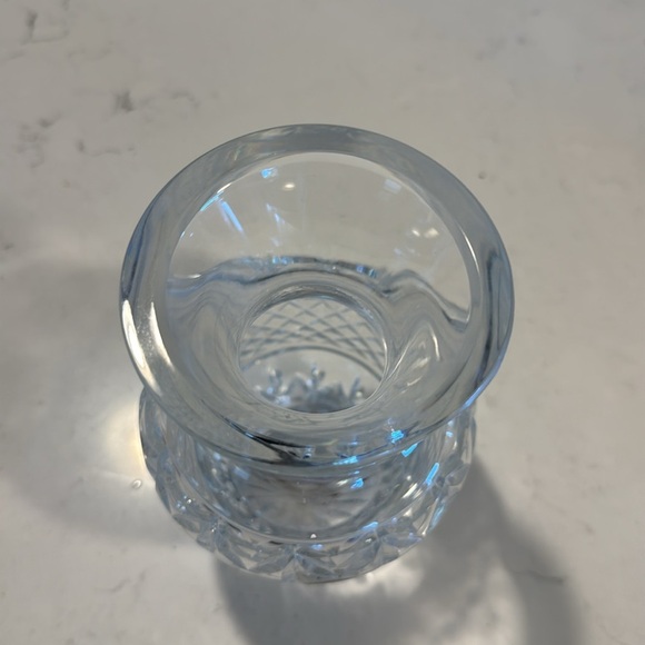 WATERFORD CUT CRYSTAL Glass 7" VASE - BALLINA/DIAMOND CUT PATTERN Signed - Picture 6 of 10